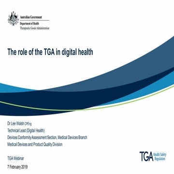 Webinar presentation: The Role of Digital Health