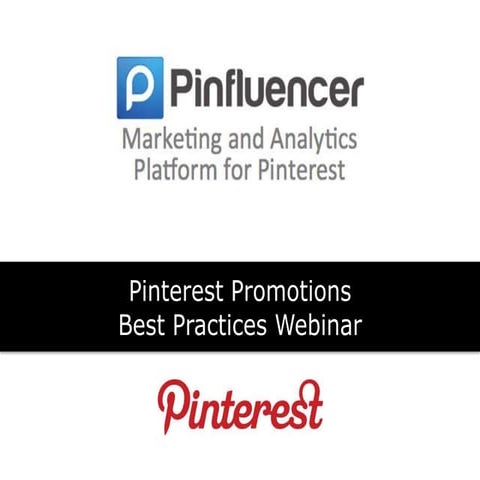 Pinterest promotions best practices webinar