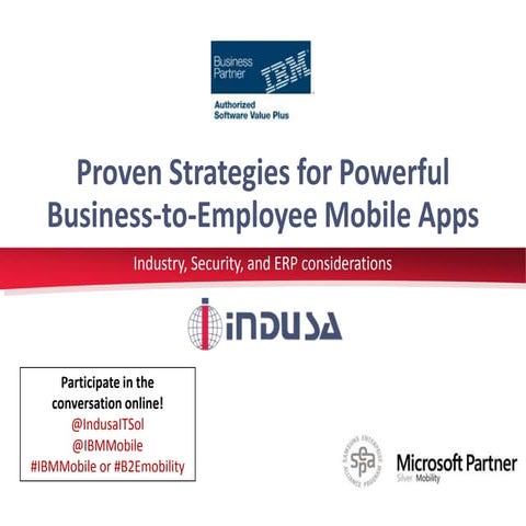 Webinar on Proven Strategies for Powerful B2E Mobile Apps