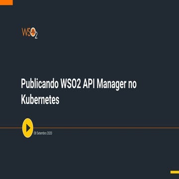 Publicando WSO2 API Manager no Kubernetes (Portuguese)