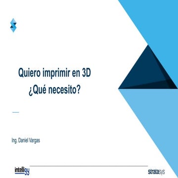 Webinar - quiero imprimir en 3d, que necesito