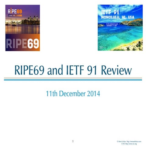 RIPE 69 & IETF 91 Webinar - DNS-Privacy, IPv6, DANE and DHCP(v6)