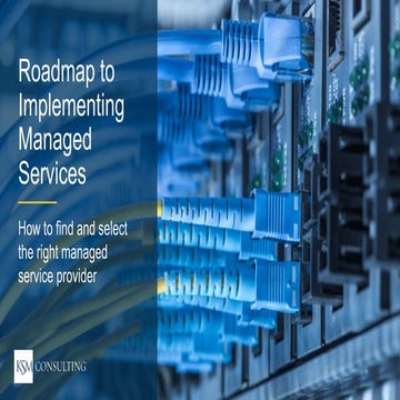 Webinar: Roadmap to Implementing Managed Services