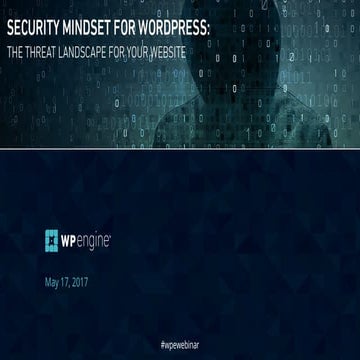 Webinar: Security Mindset for WordPress