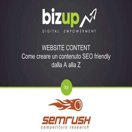 Come creare un Contenuto SEO-friendly dalla A alla Z