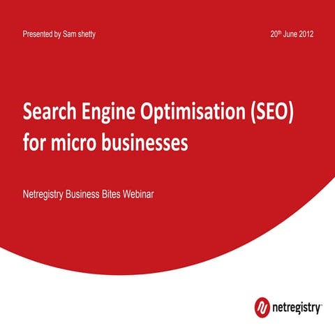 SEO  for microbusinesses