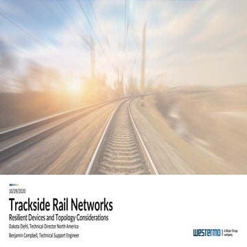 Westermo solutions for trackside networks