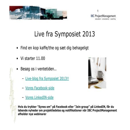 Webinar   symposiet 2013