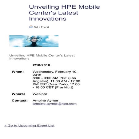 HPE Mobile Center (Feb 2016)