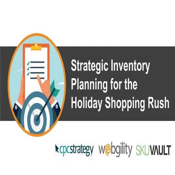 Strategic Inventory Planning for the Holiday Shopping Rush