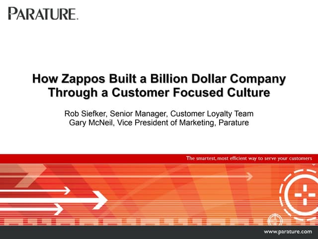 How Zappos Built a Billion Dollar C...
