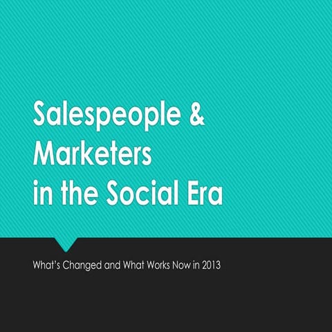 Sales & Marketing In the Social Era (Citrix Webinar 9/18/2013)
