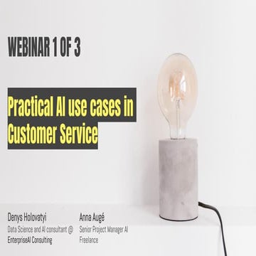 Practical AI use cases in Customer Service