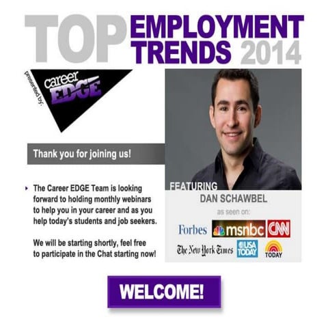 Top 10 Employment Trends for 2014 - Dan Schawbel