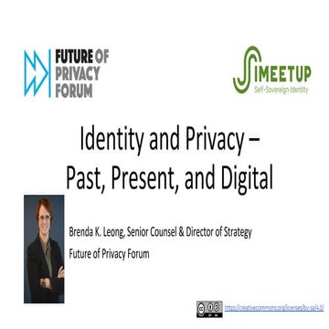Identity and Privacy: Past, Present, and Digital - Brenda K. Leong