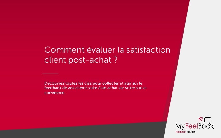 Comment U00e9valuer La Satisfaction Client Post