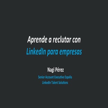 Seminario online LinkedIn - 17 de enero de 2017