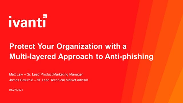 Protect Your Organization with Multi-Layered Approach to Anti-Phishing