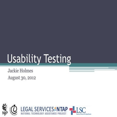 Usability Testing | PPTX