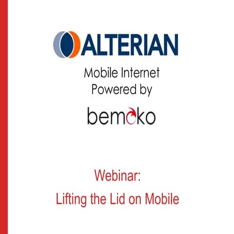 Webinar - Mobile, choosing the correct channel