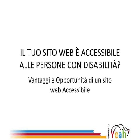 Webinar "Il tuo sito web è accessibile alle persone con disabilità?" 20 11_20