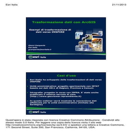 Webinar 2013 11-21-campanile_esri_italia