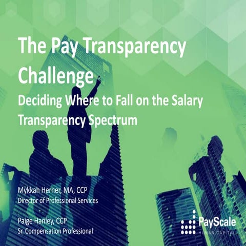 PayScale: The Pay Transparency Challenge webinar