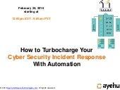 How to Turbocharge Your Cyber Secur...