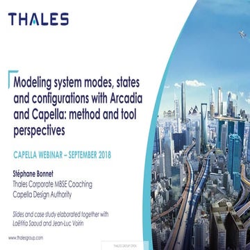 Management of modes and states with Capella
