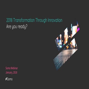 [Webinar] The impact of innovation and technology for businesses in 2018