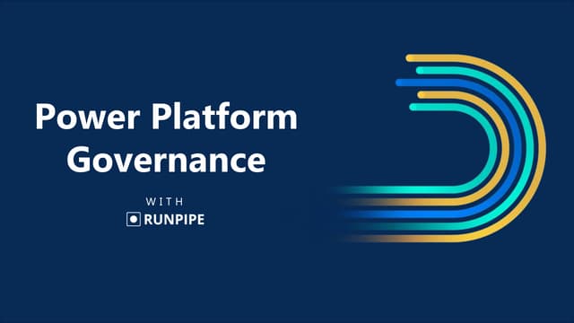 Power Platform Governance Webinar