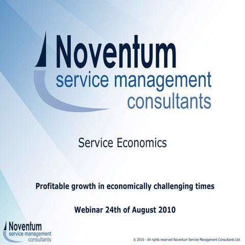 Webinar Service Economics profitable growth in economically challenging times
