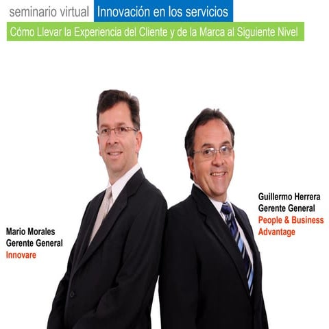 Seminario Virtual Innovación en los Servicios