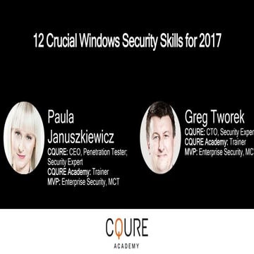 12 Crucial Windows Security Skills for 2017