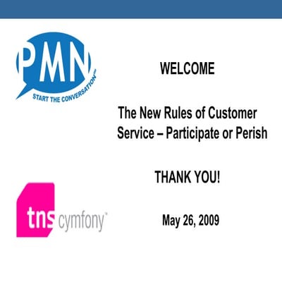 The New Rules of Customer Service - Participate or Perish