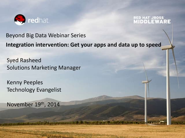 Integration intervention: Get your apps and data up to speed