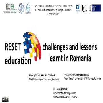 RESET education - challenges and lessons learnt in Romania