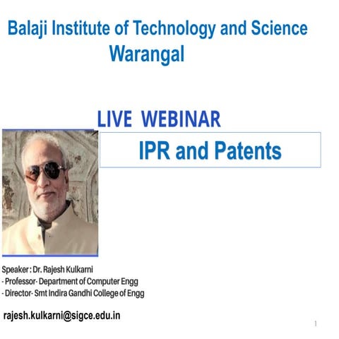 IPR and Patents