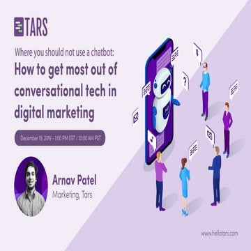 [Webinar] Where you should not use a chatbot