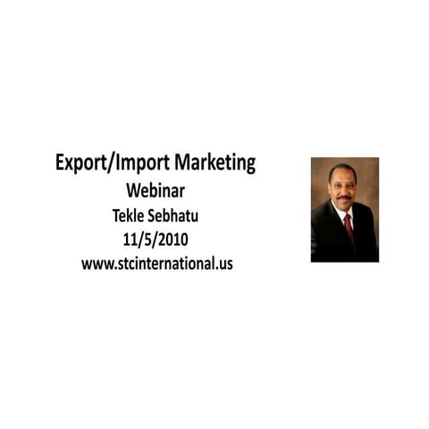 Webinar 4 Export Import Marketing 2