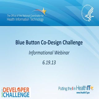 Blue Button Co-Design Webinar