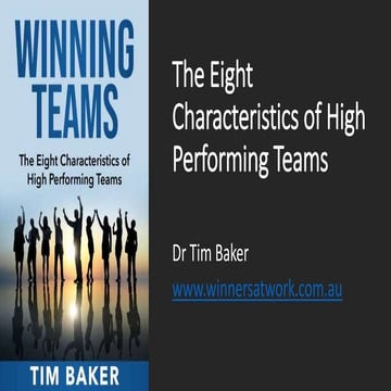 The Eight Characteristics Of High Performing Teams | PPTX