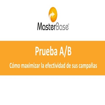 Webinar: Cómo desarrollar pruebas A/B efectivas para su marketing y ...
