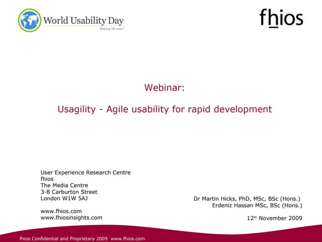 Webinar Agile Presentation V.1.0