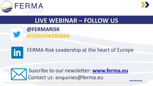 Webinar: Why risk managers should look at Artificial Intelligence now?