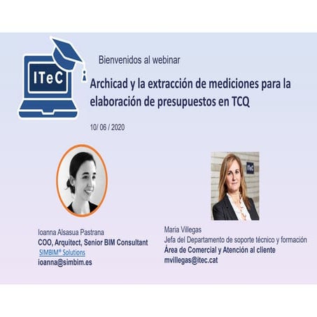 Archicad y la extracción de mediciones para la elaboración de ...