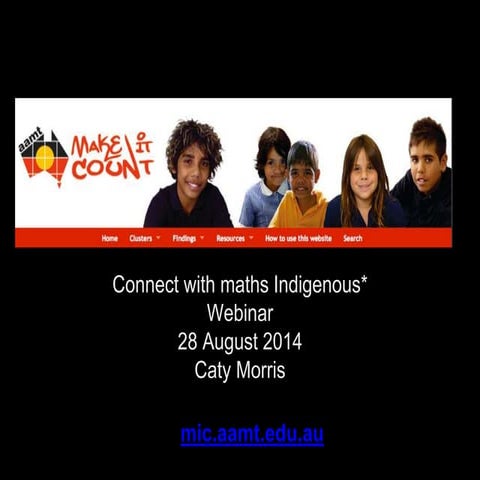 Make it count and Indigenous Learners