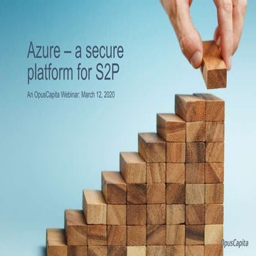 Azure - a secure platform for source-to-pay