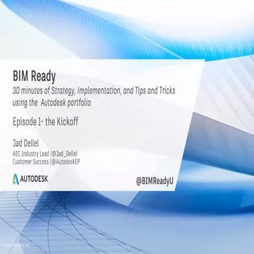 Webinar BIM Ready - Episode 1 - The Kickoff