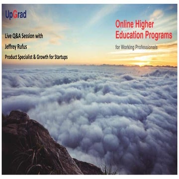 Industry Webinar with Jeffrey Rufus